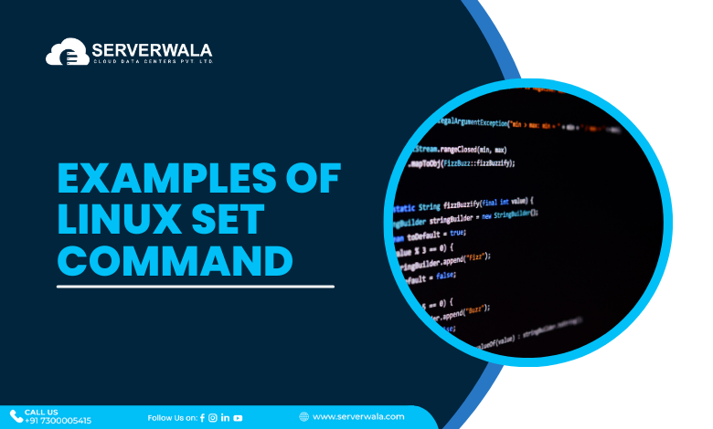 Examples of Linux set Command